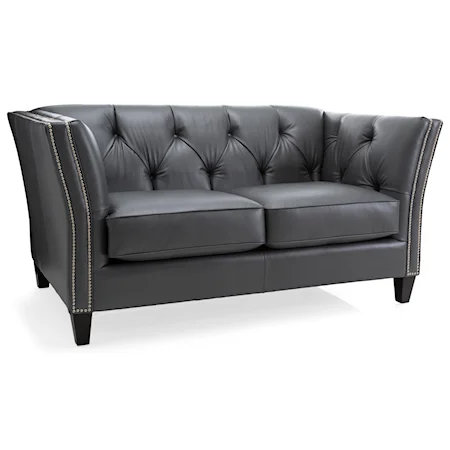 Traditional Loveseat with Tufted Back